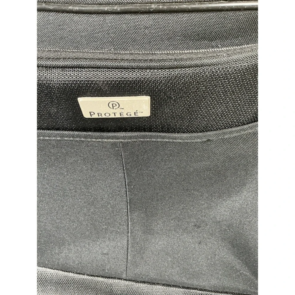 Protege Rolling Travel‎ Carry On Laptop Bag Black Wheeled Luggage Telescopic